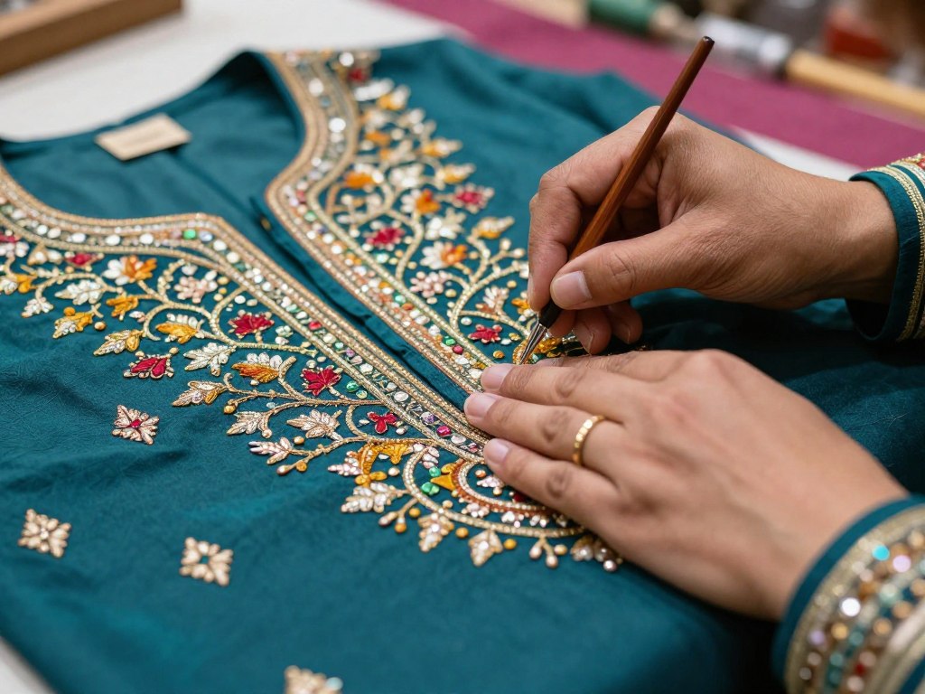 Custom-Made Ladies Shalwar Kameez